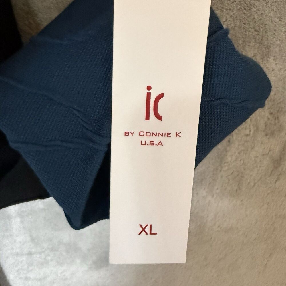 NWT IC Collection ic by Connie K Women's Teal Top Size XL Made in USA - Picture 9 of 10